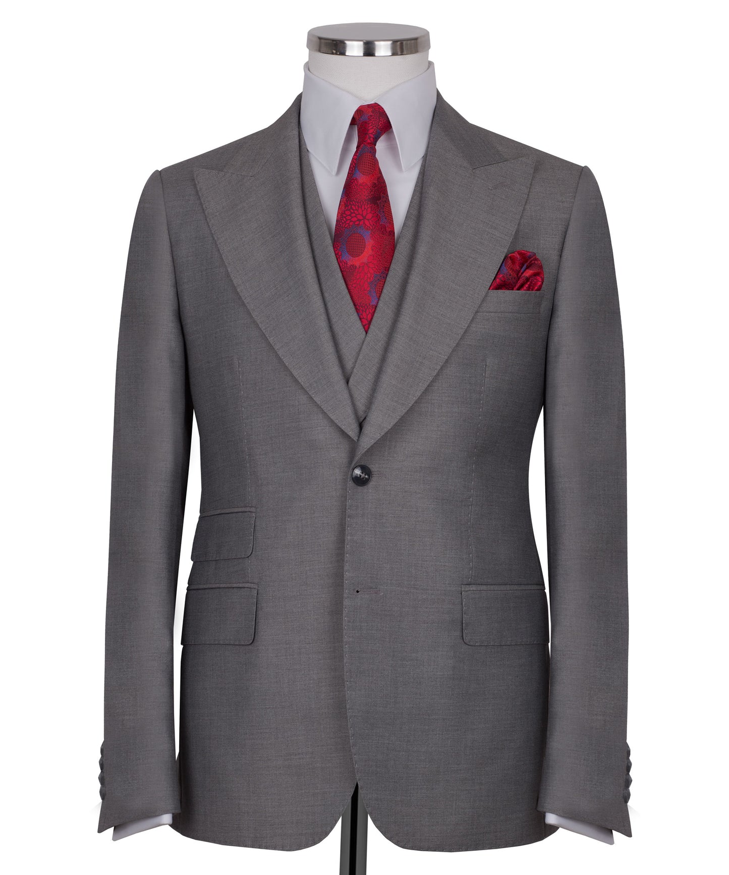 Gray 3-Piece Classic Suit