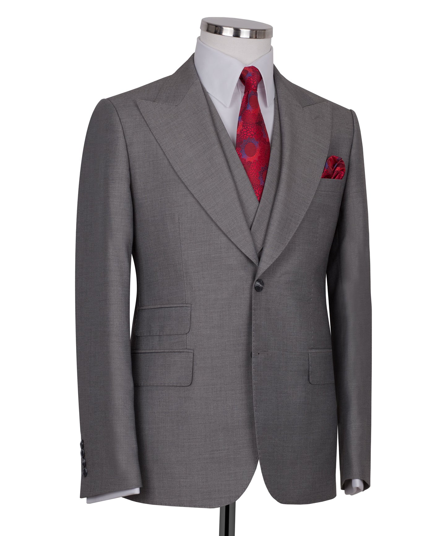 Gray 3-Piece Classic Suit