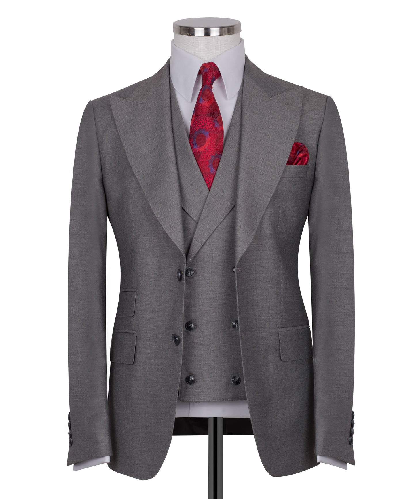 Gray 3-Piece Classic Suit