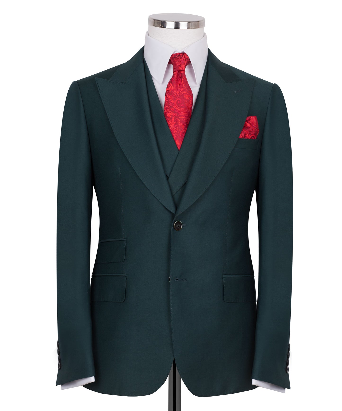 Dark Green 3-Piece Classic Suit