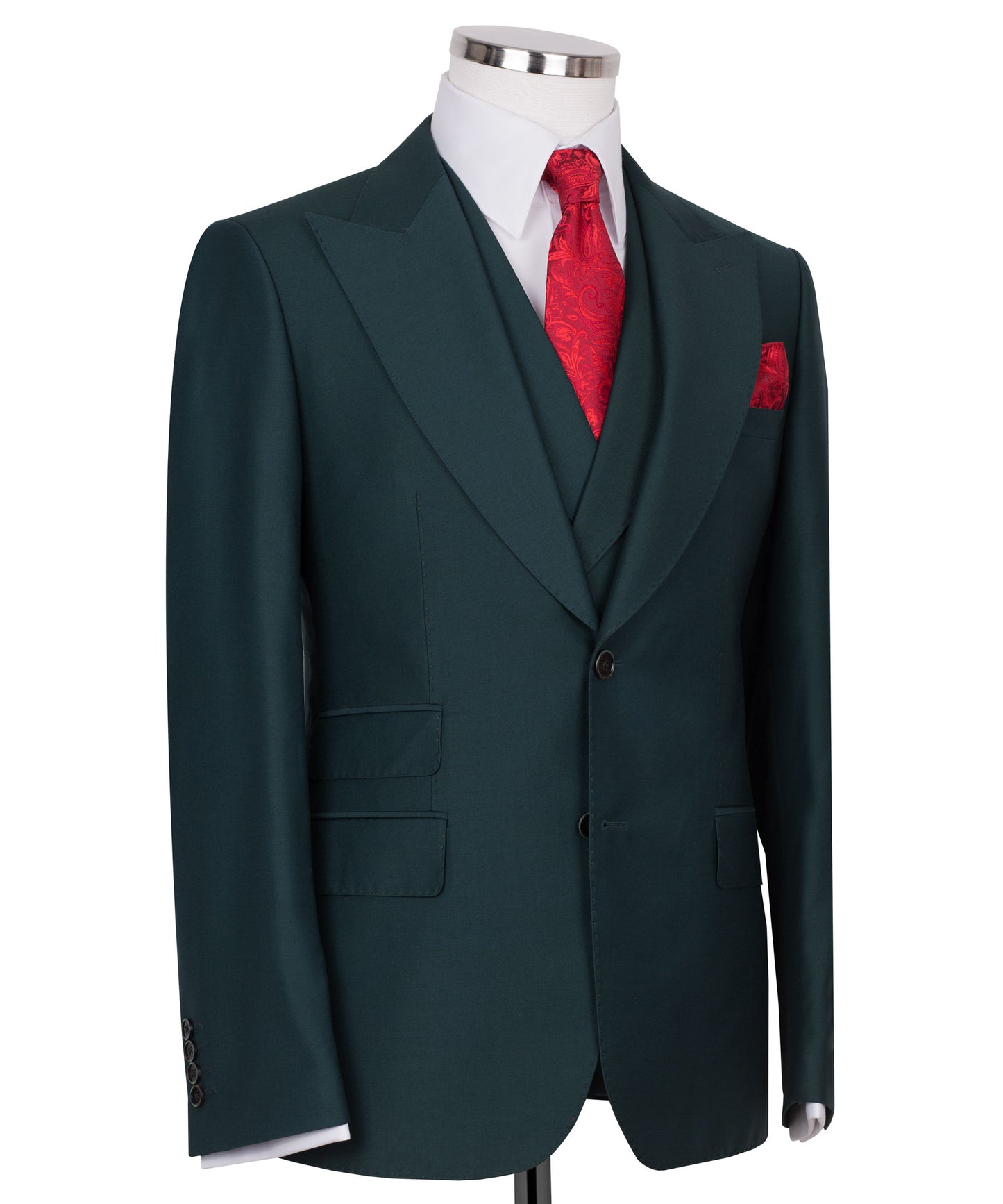 Dark Green 3-Piece Classic Suit