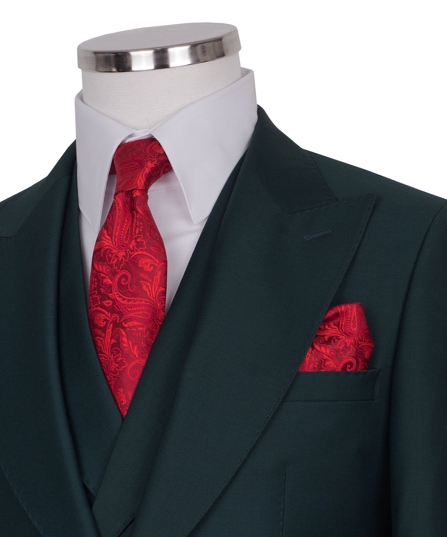 Dark Green 3-Piece Classic Suit