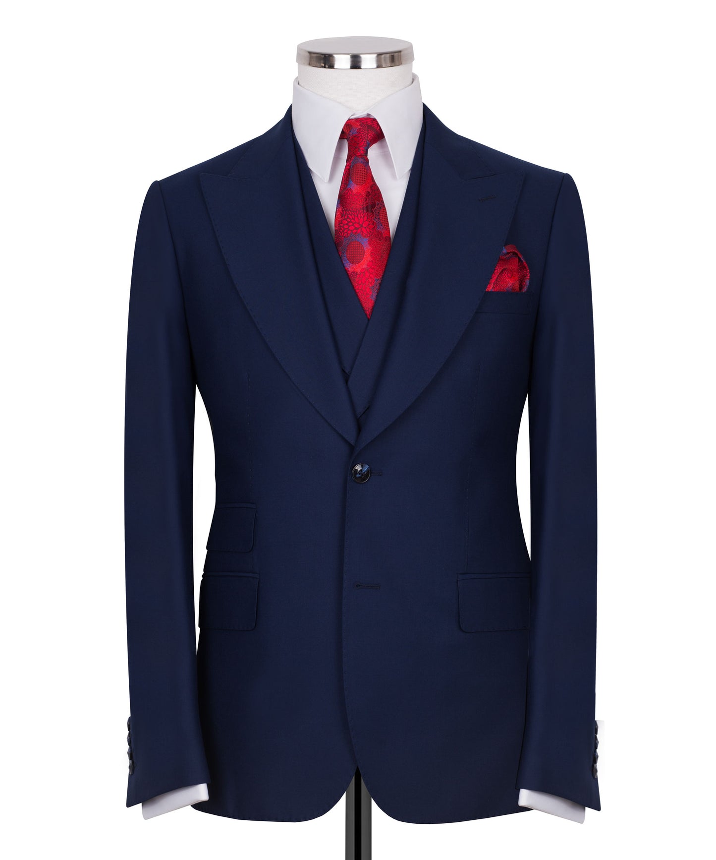 Dark Blue 3-Piece Classic Suit