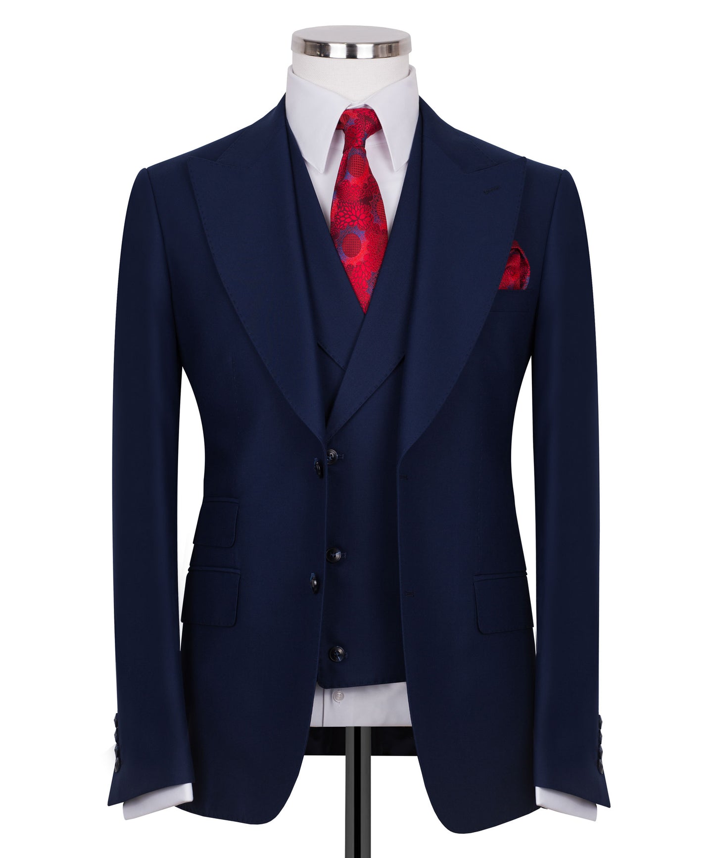 Dark Blue 3-Piece Classic Suit