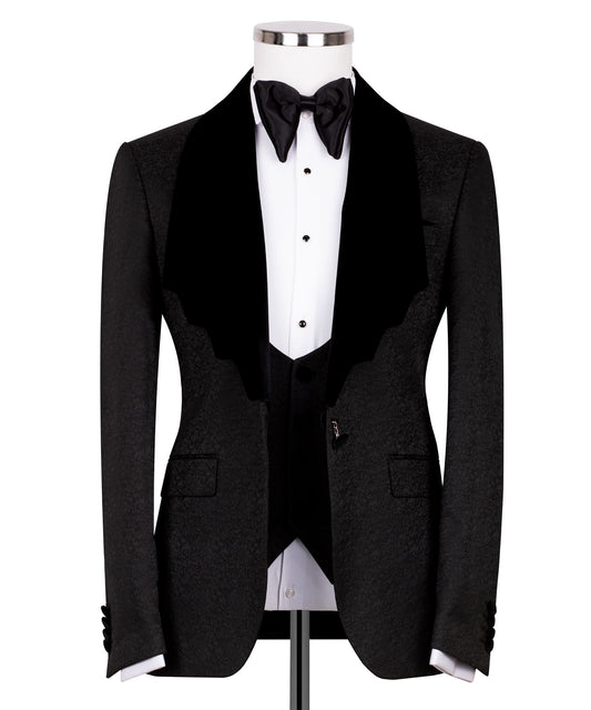 Velvet collar black  tuxedo