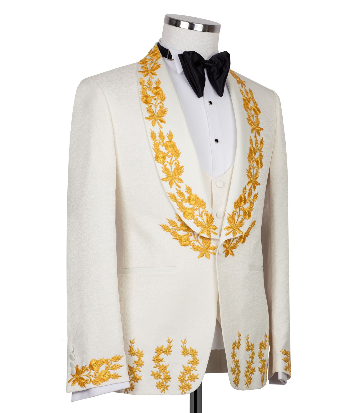 Gold embroidered suit