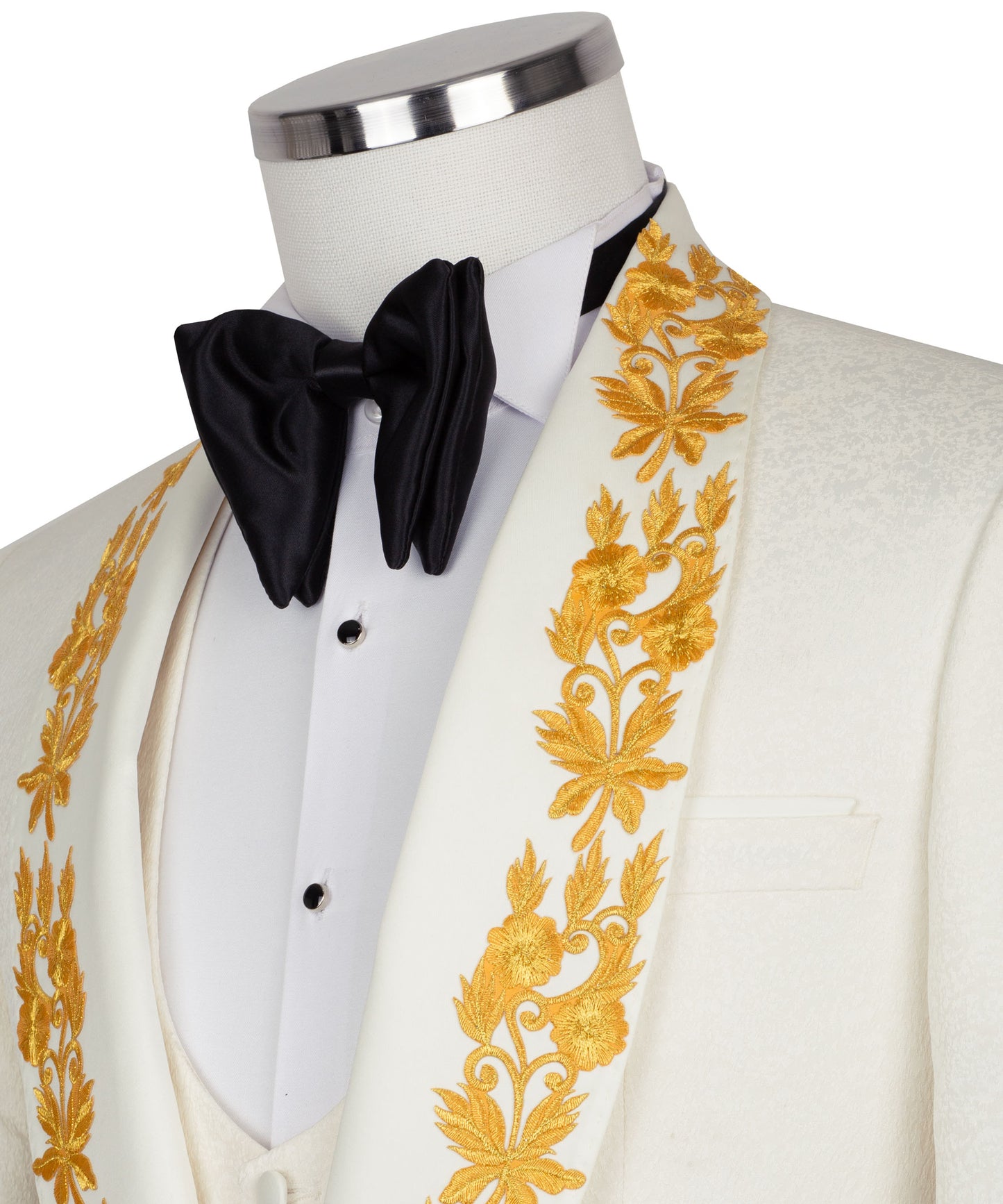 Gold embroidered suit