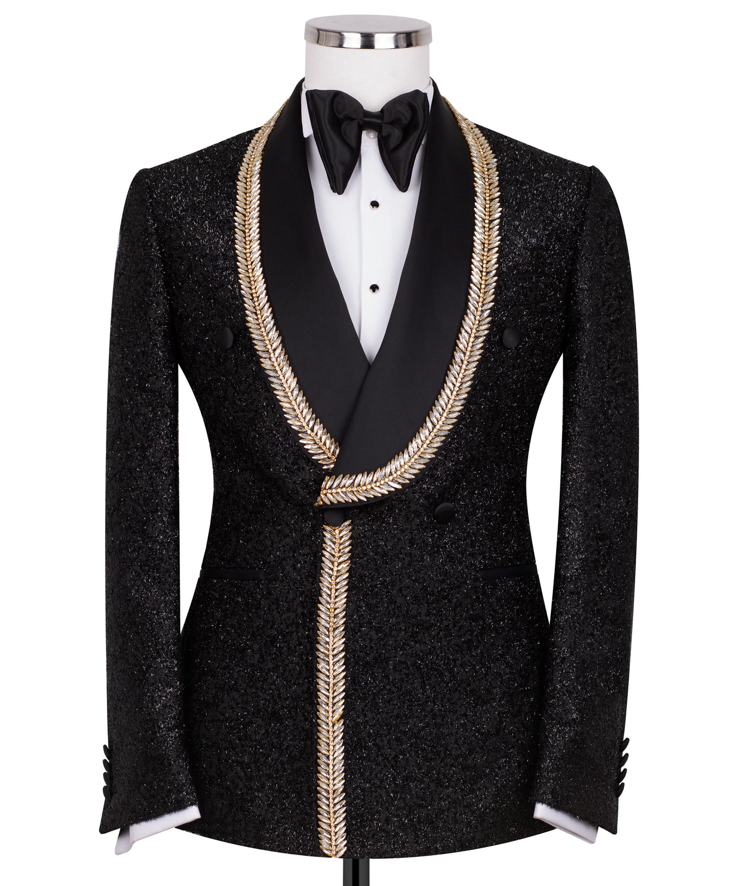 Diamond embroidered tuxedo