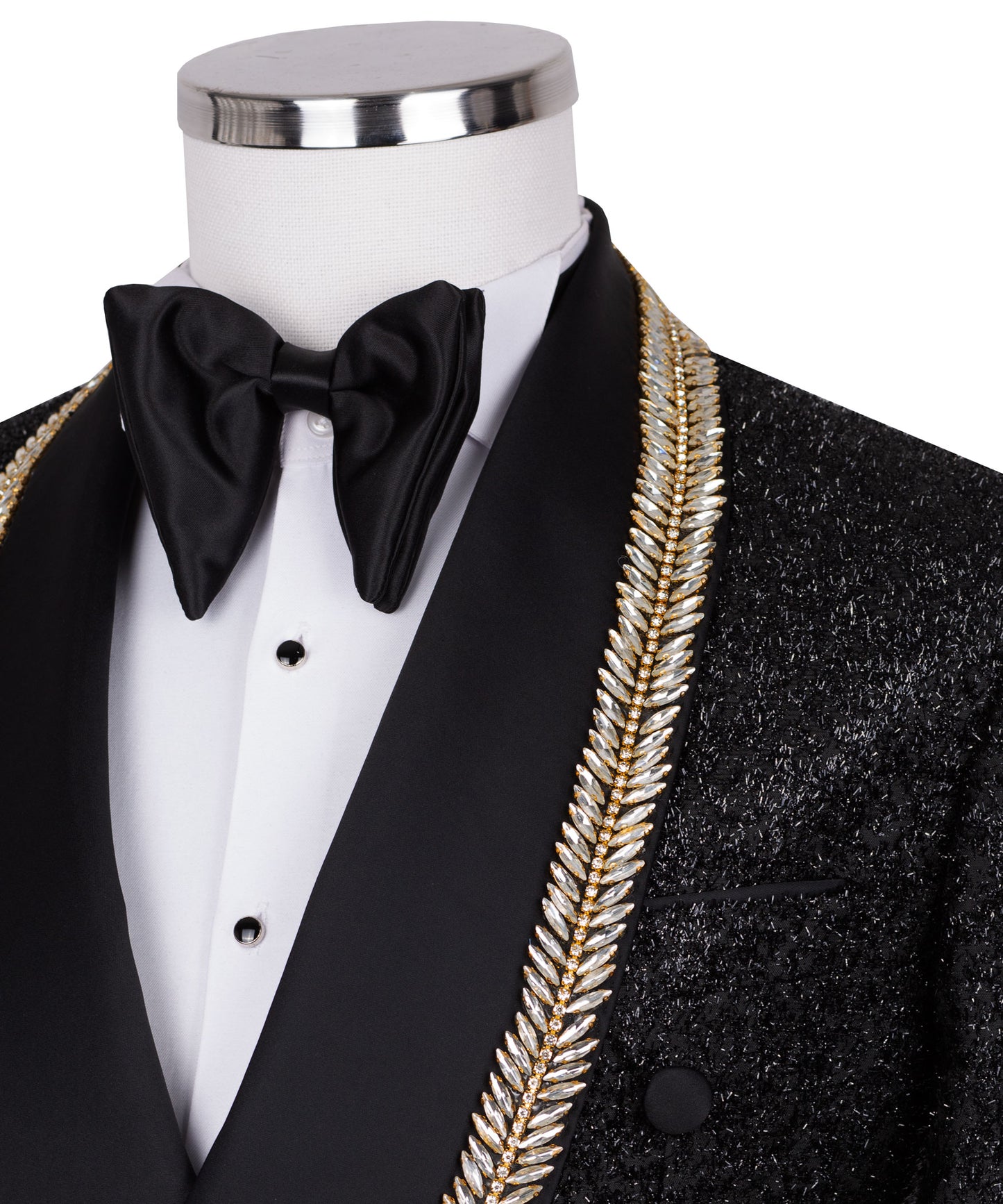 Diamond embroidered tuxedo