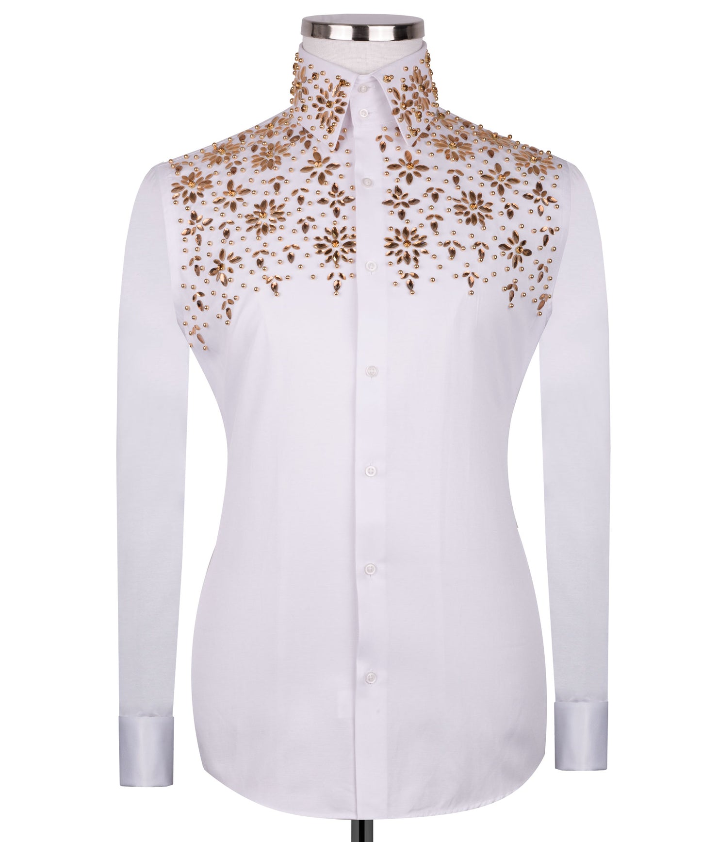 Stone embroidered shirt