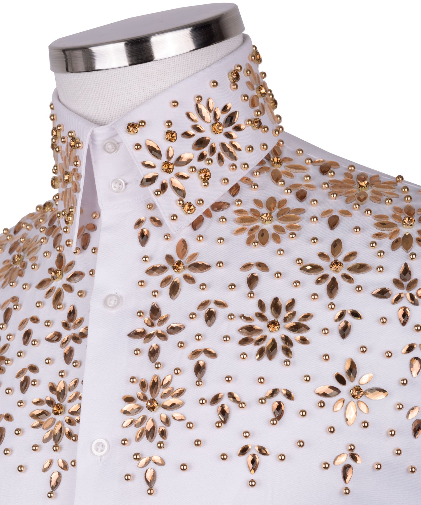 Stone embroidered shirt