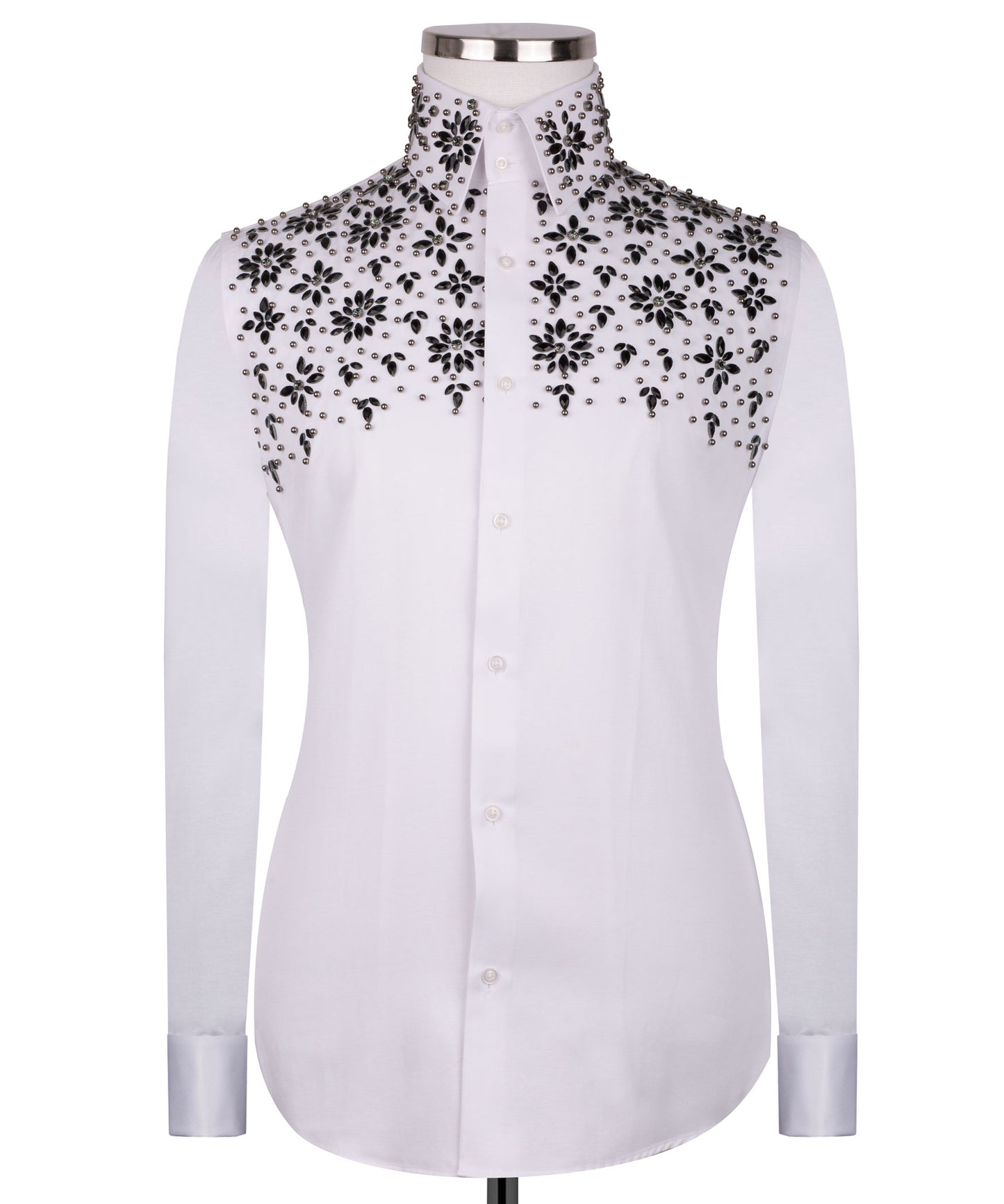 Stone embroidered shirt