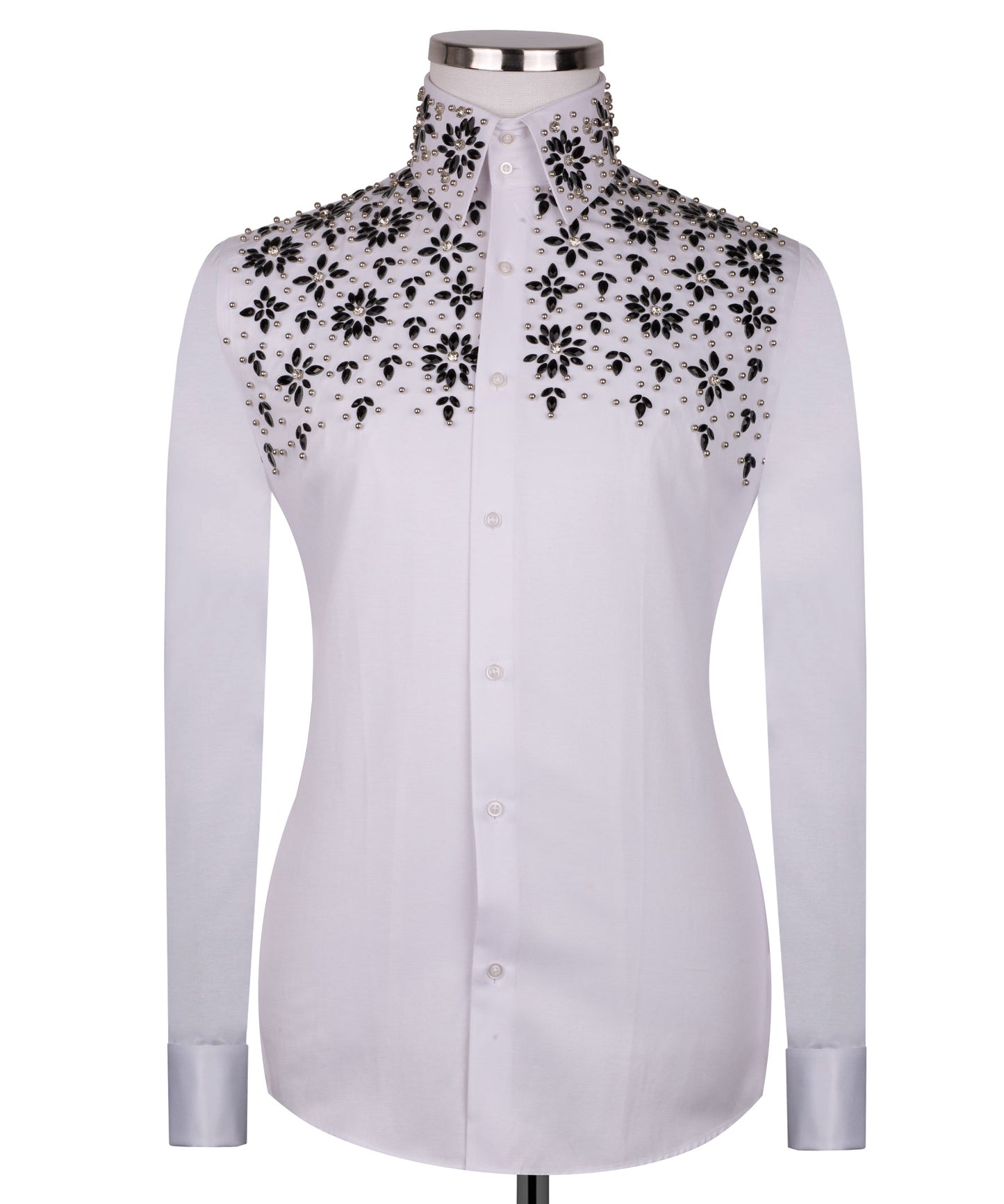 Stone embroidered shirt