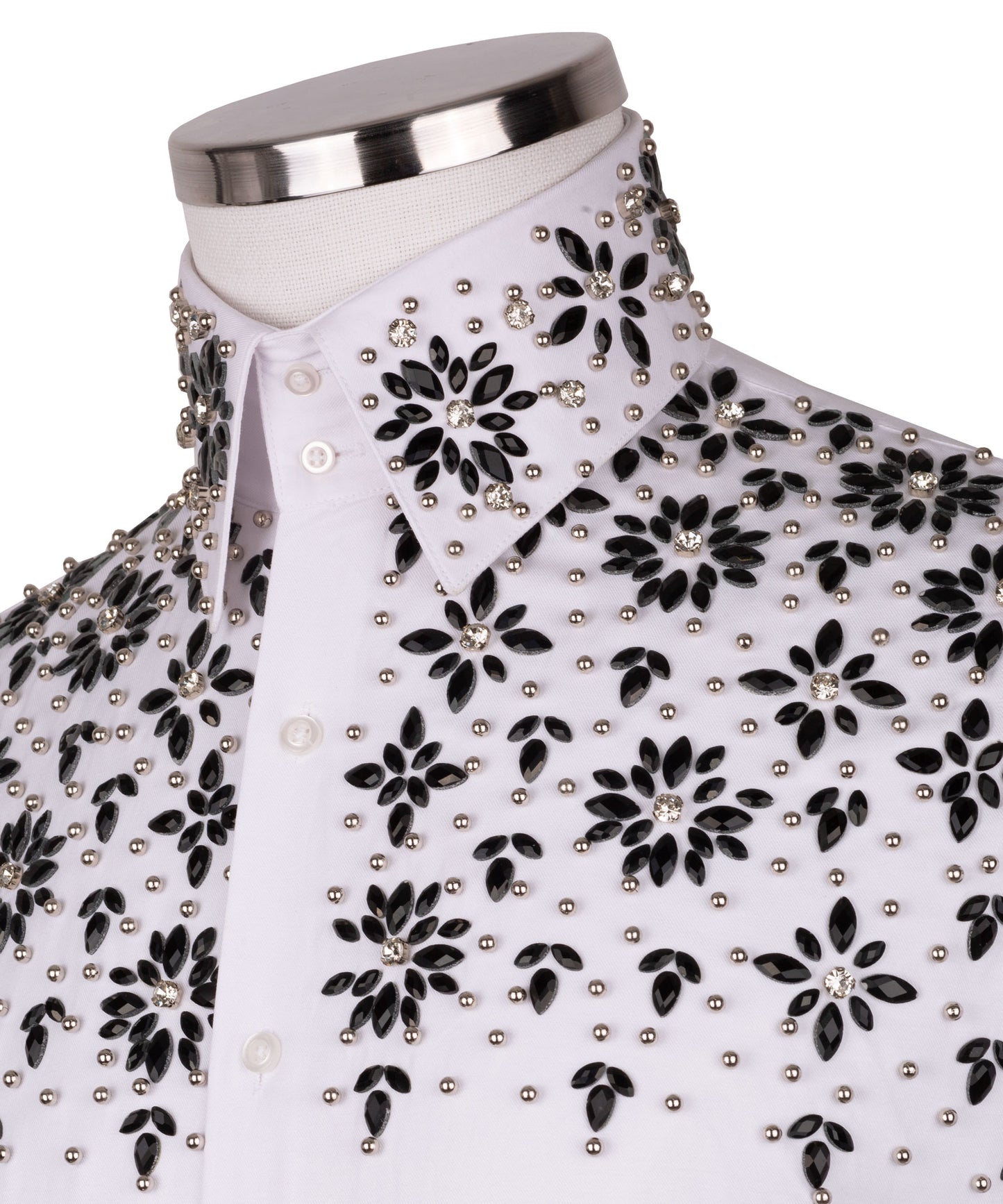 Stone embroidered shirt