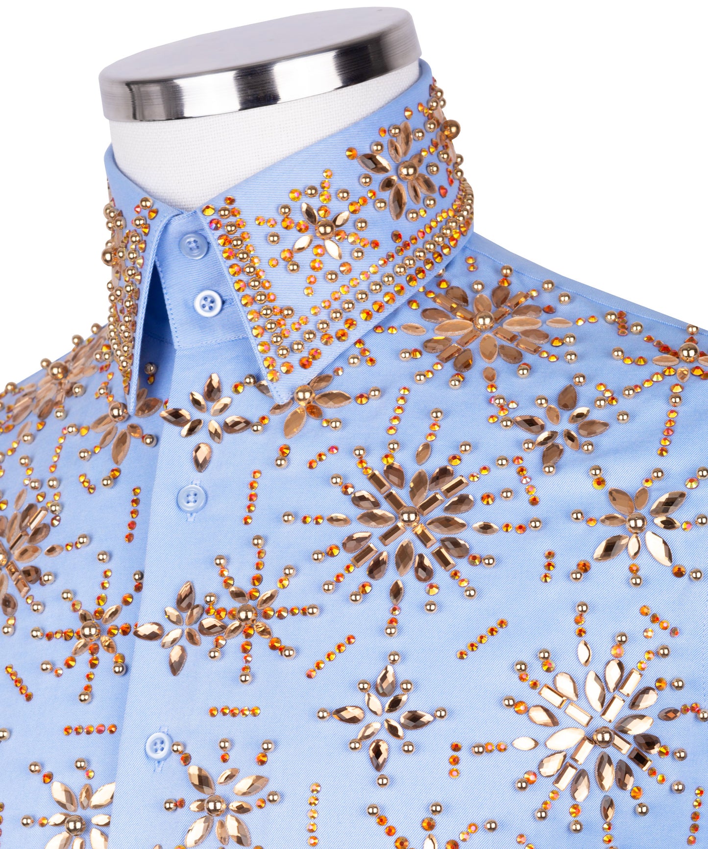 Stone embroidered shirt