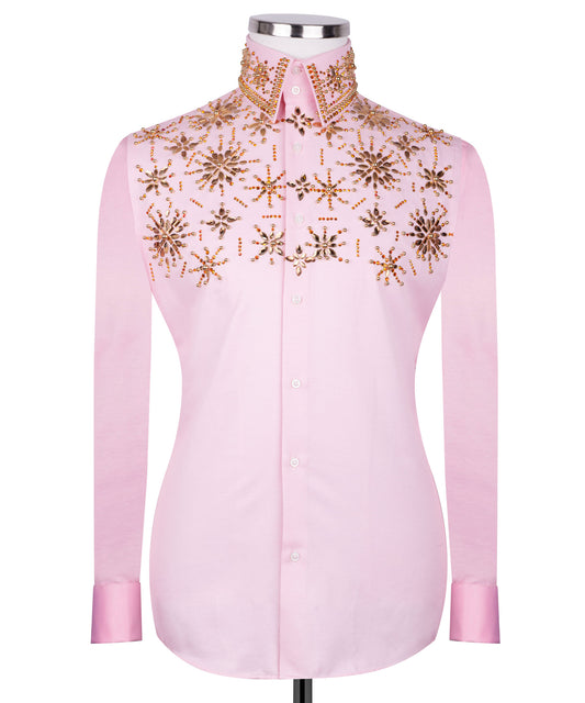 Stone embroidered shirt