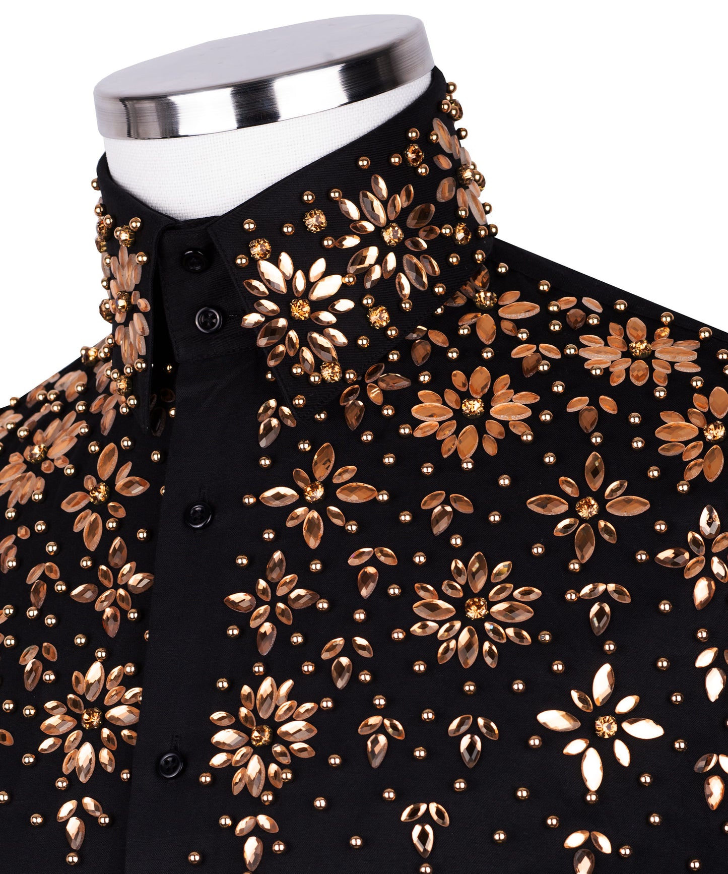 Stone embroidered shirt