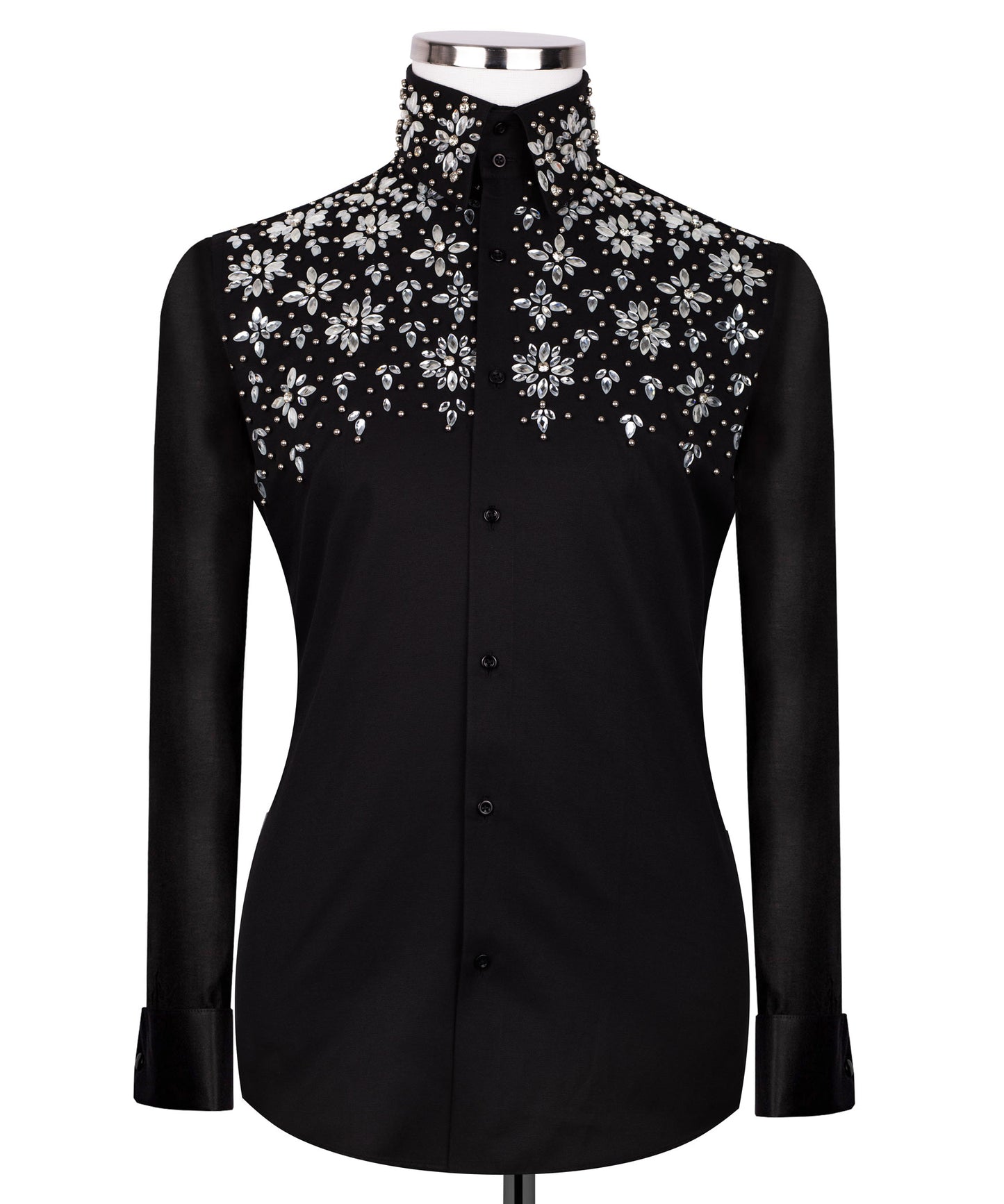 Stone embroidered shirt