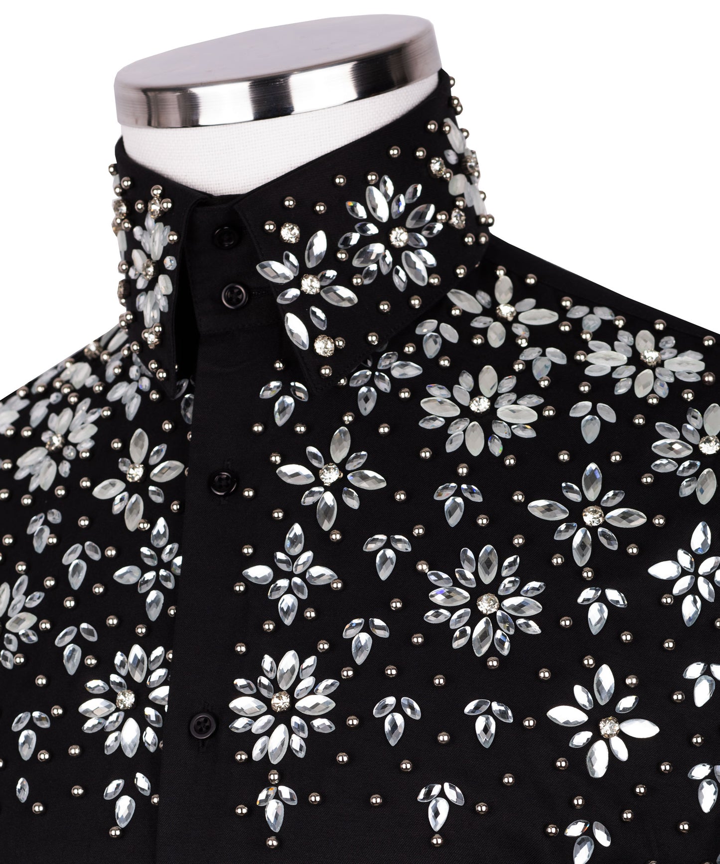 Stone embroidered shirt