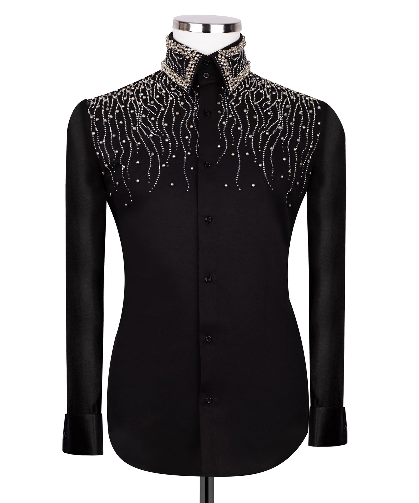 Stone embroidered shirt