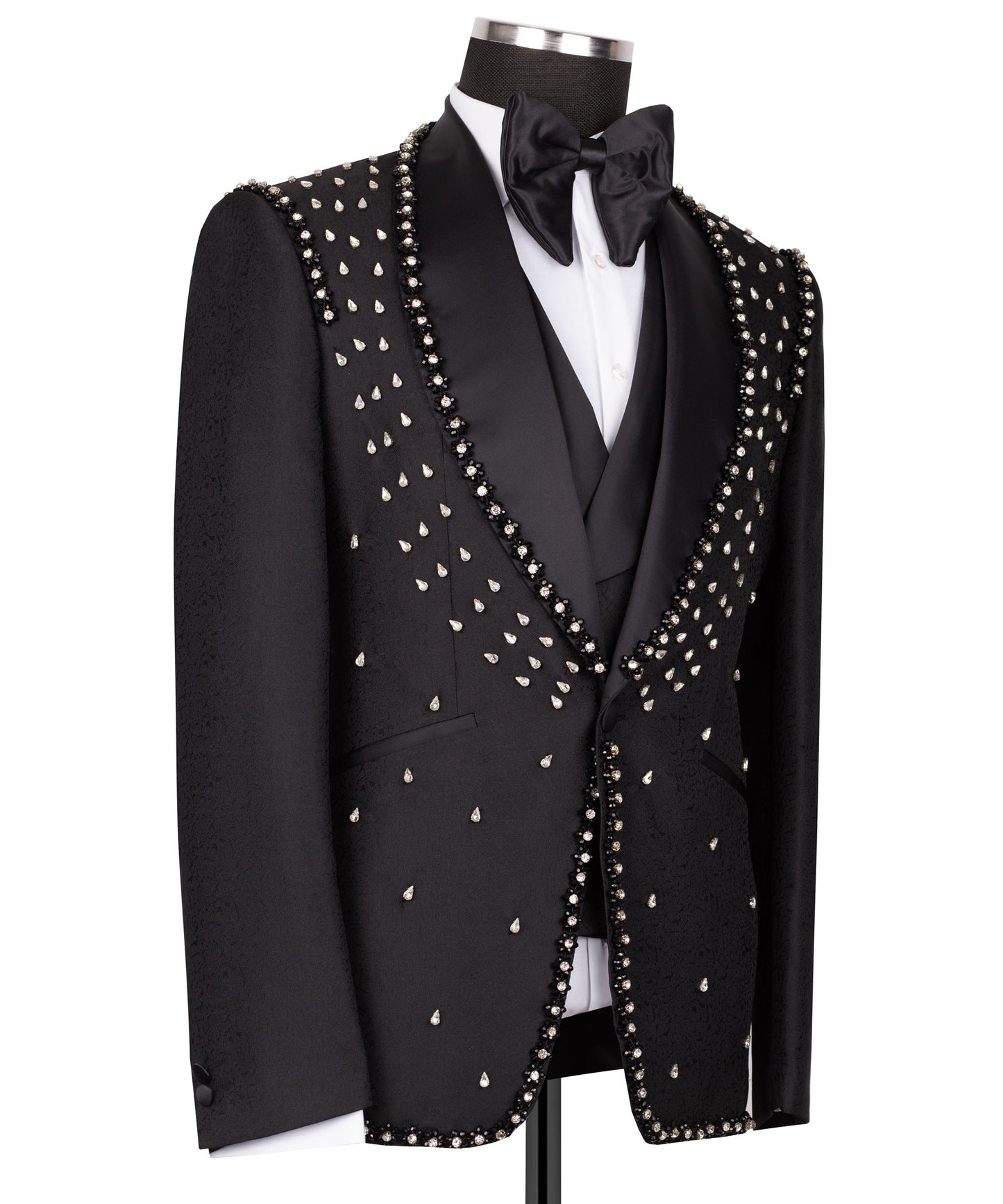 Diamond embroidered tuxedo