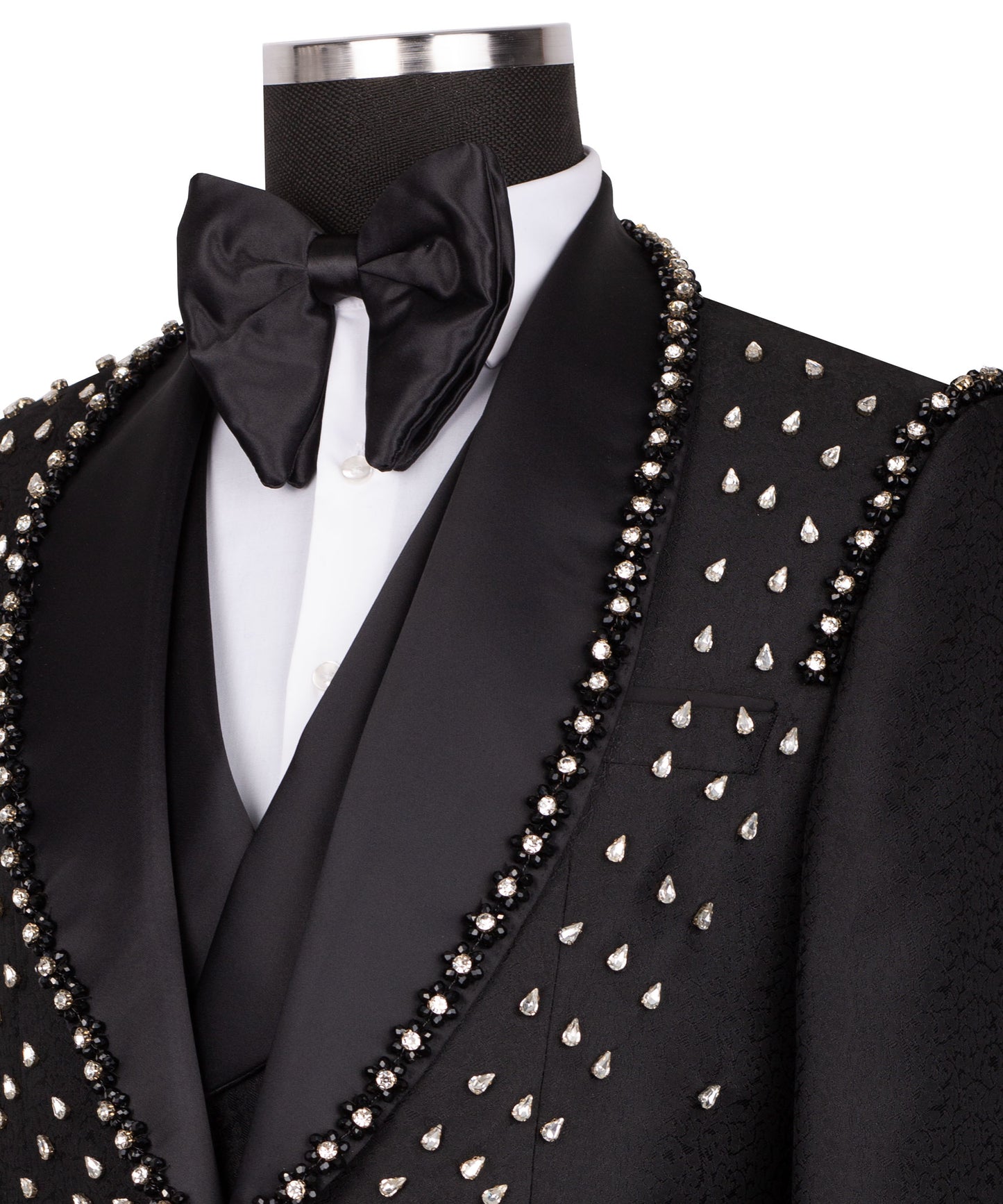 Diamond embroidered tuxedo