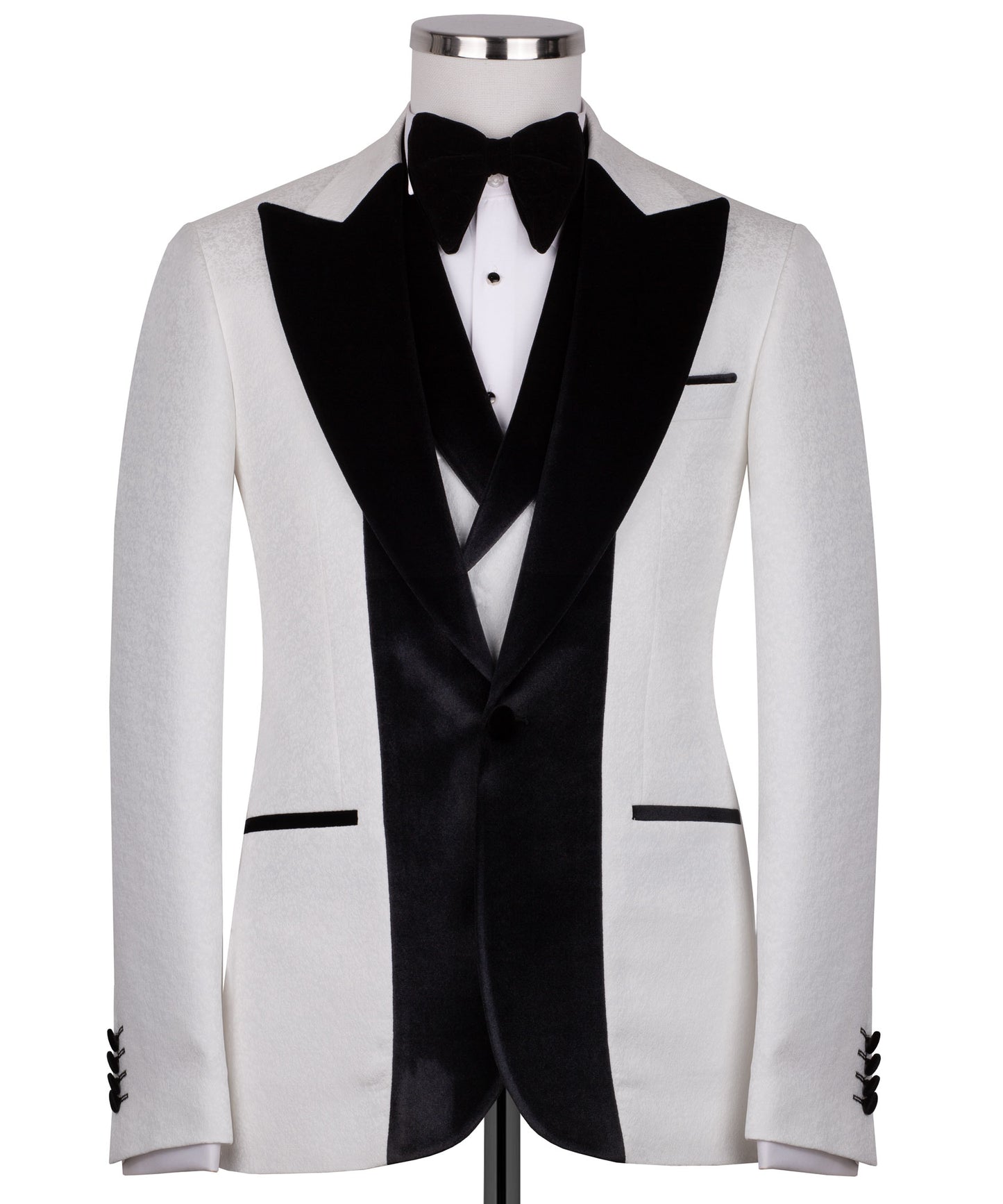 Velvet Collar White Tuxedo