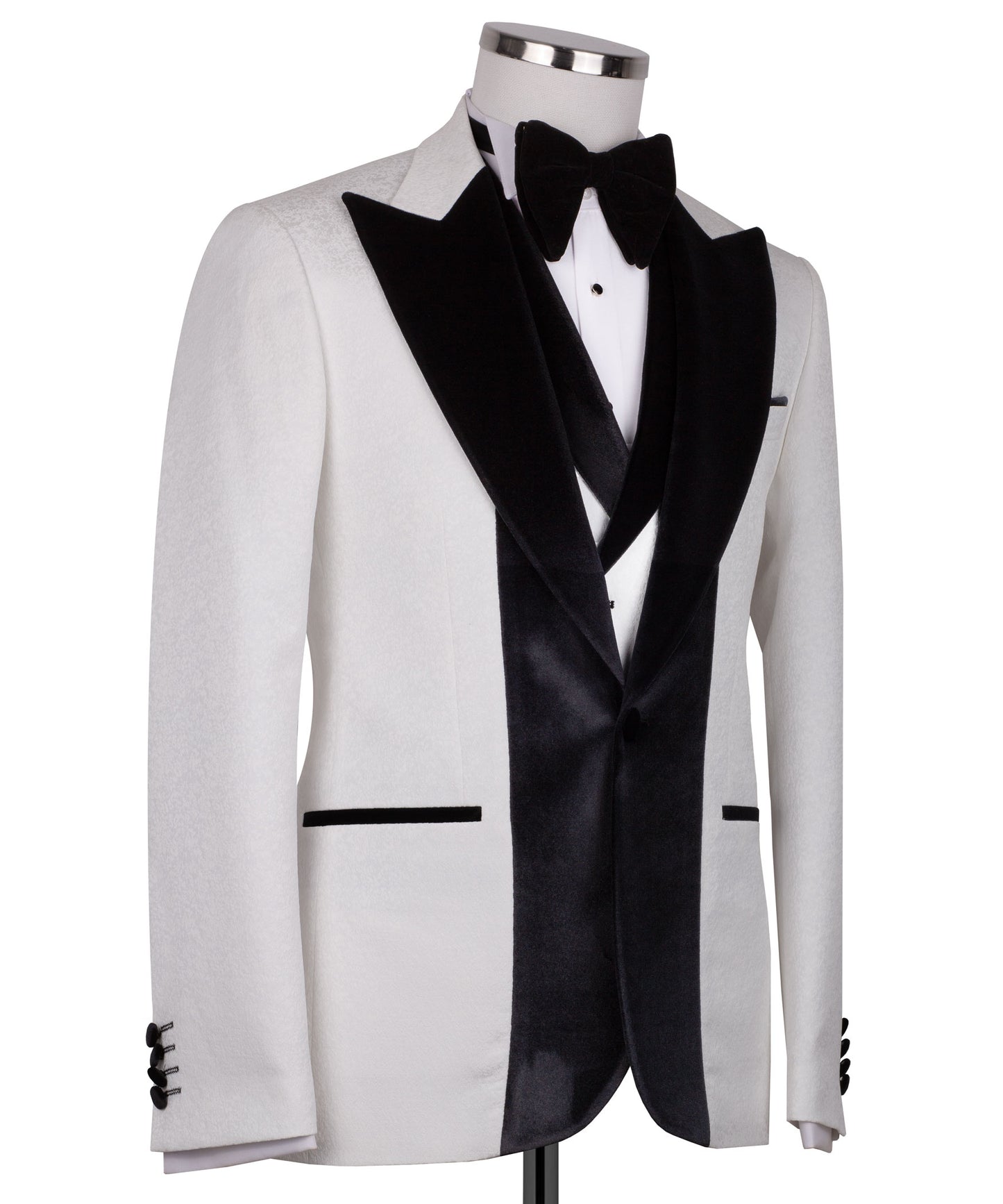 Velvet Collar White Tuxedo