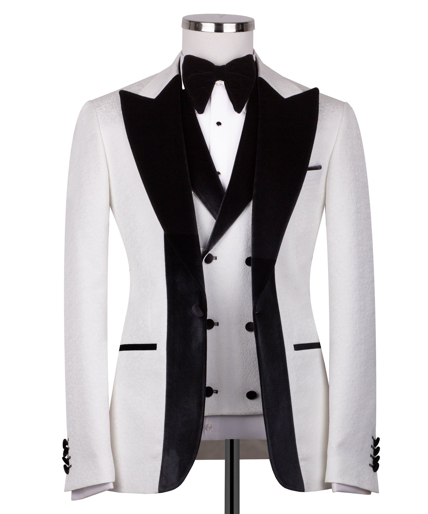 Velvet Collar White Tuxedo