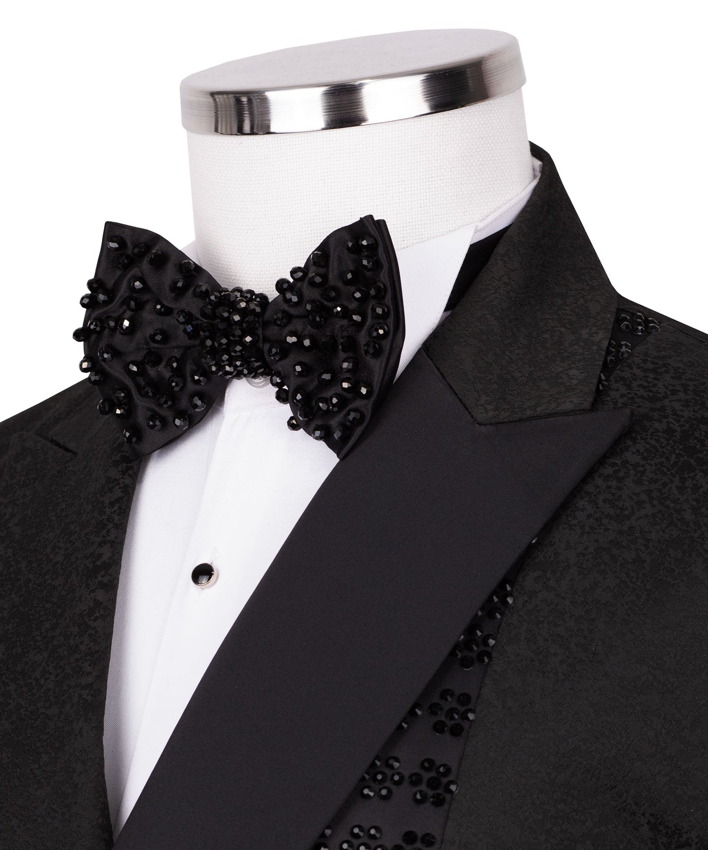 Black  tuxedo with black embroidery