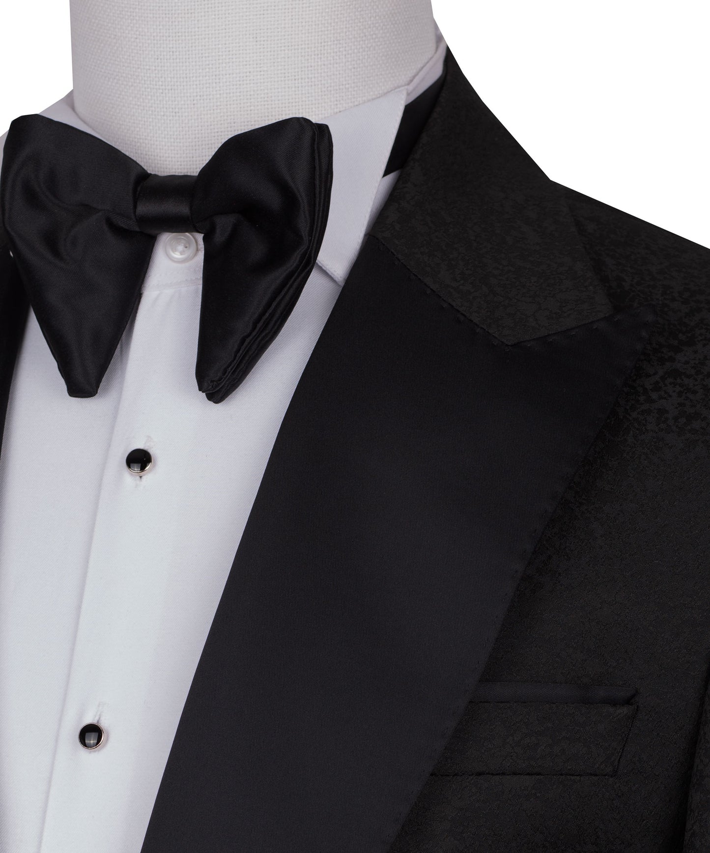 Black tuxedo with swarovski embroidery