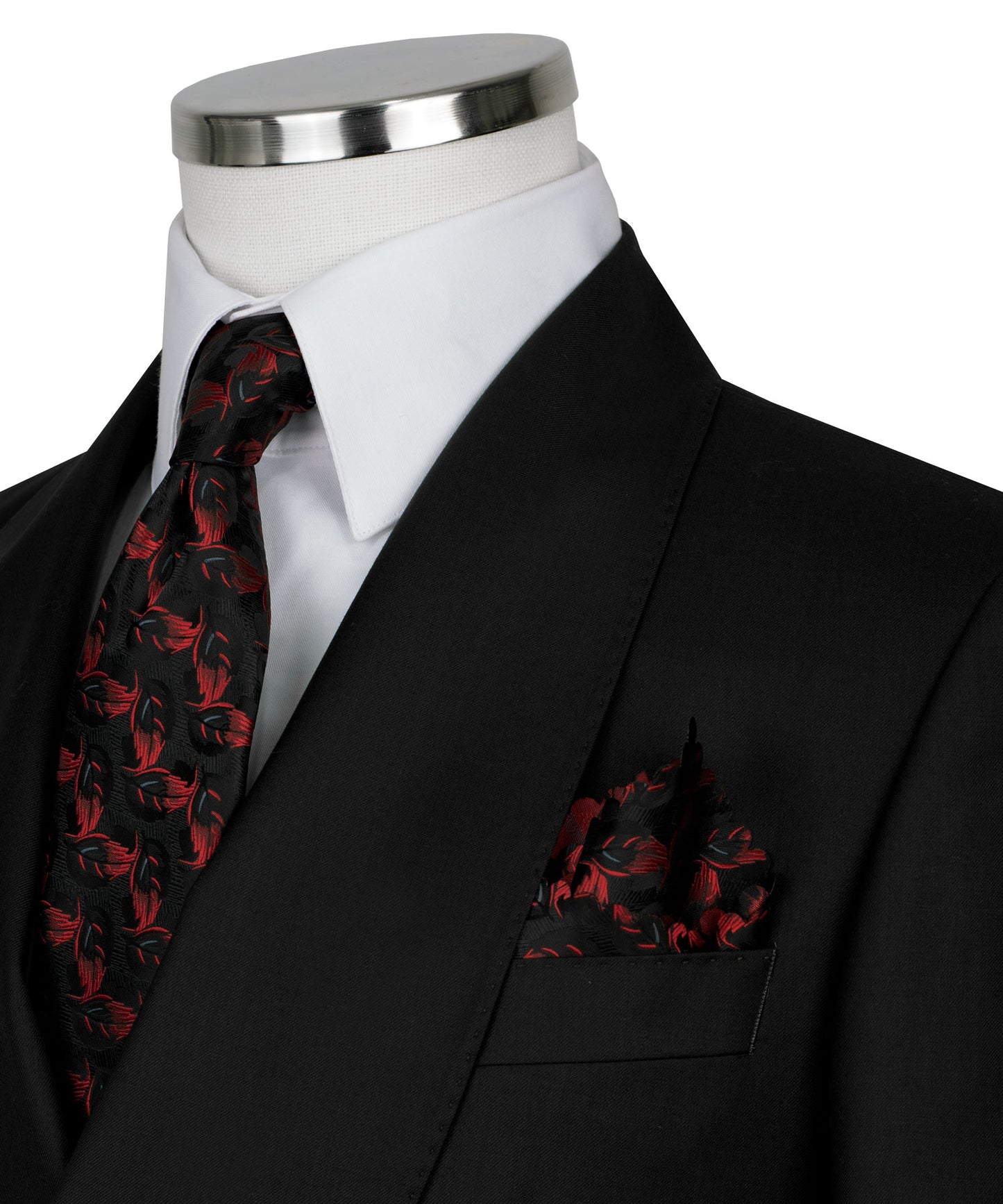 Shawl collar black classic suit