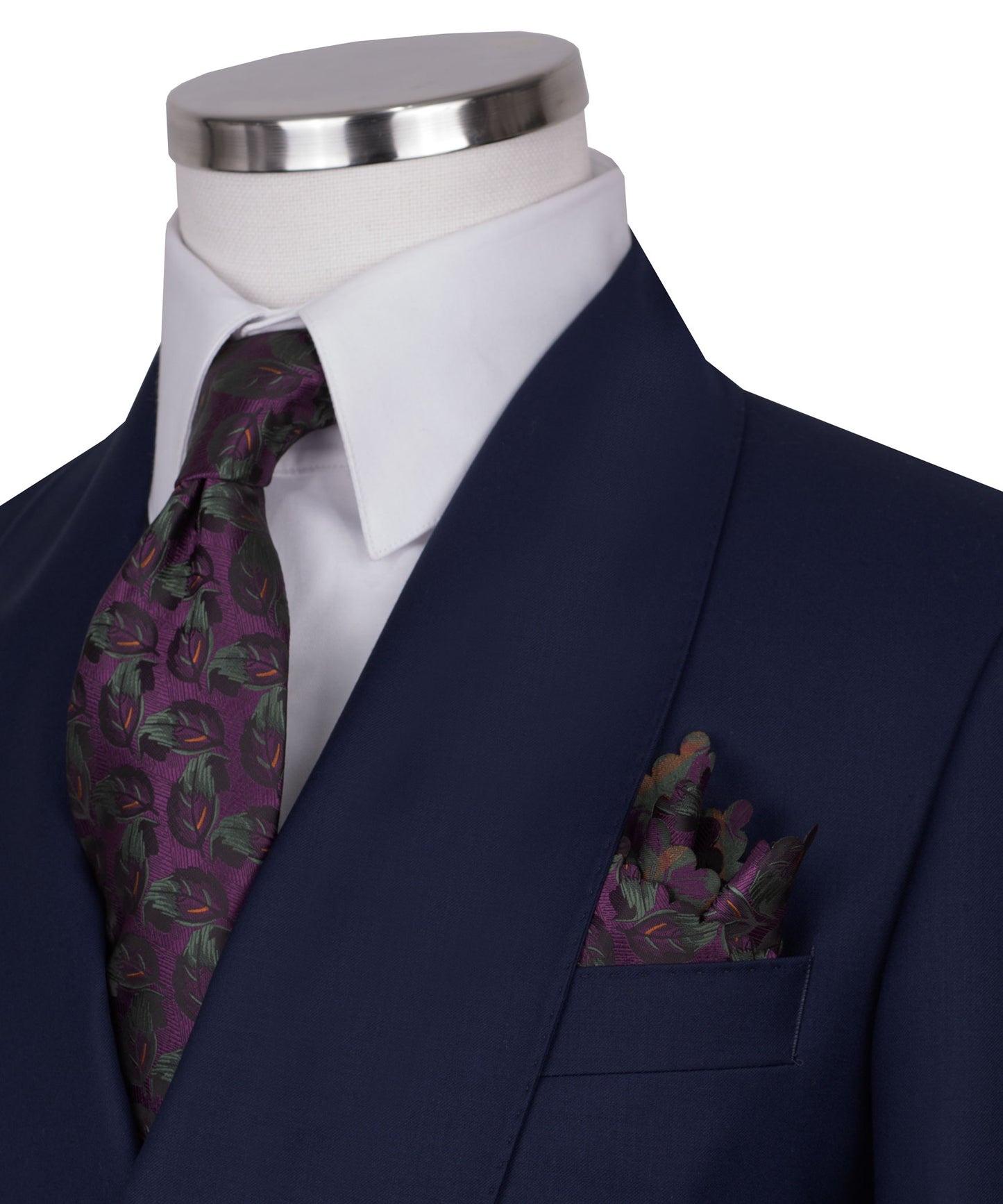 Shawl collar blue classic suit