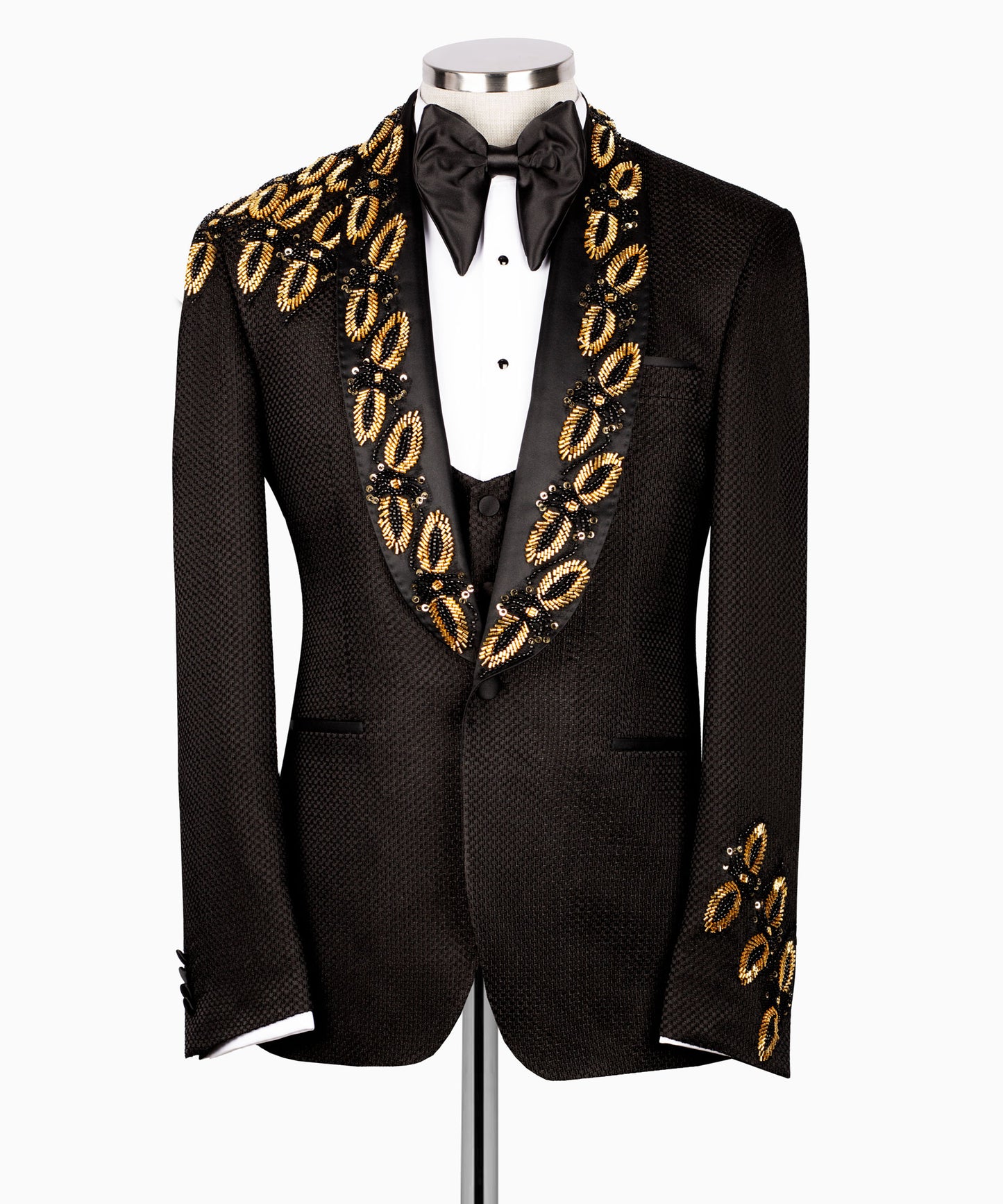 Rhinestone Embroidered Tuxedo