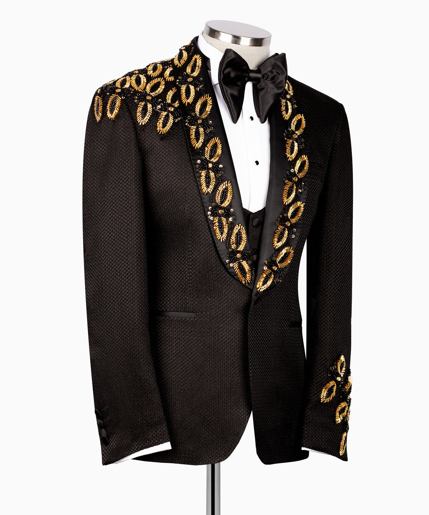 Rhinestone Embroidered Tuxedo