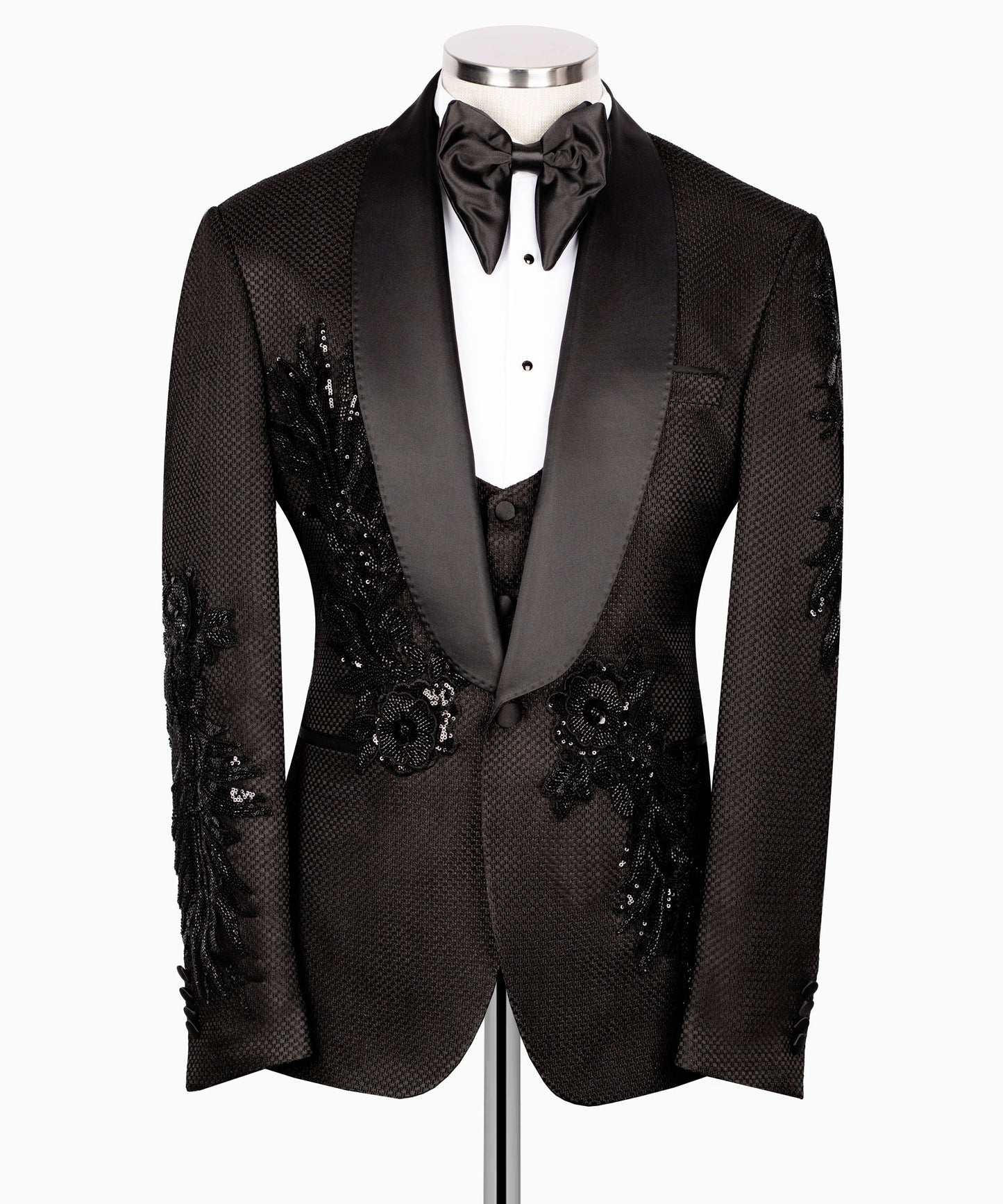 Embroidered tuxedo