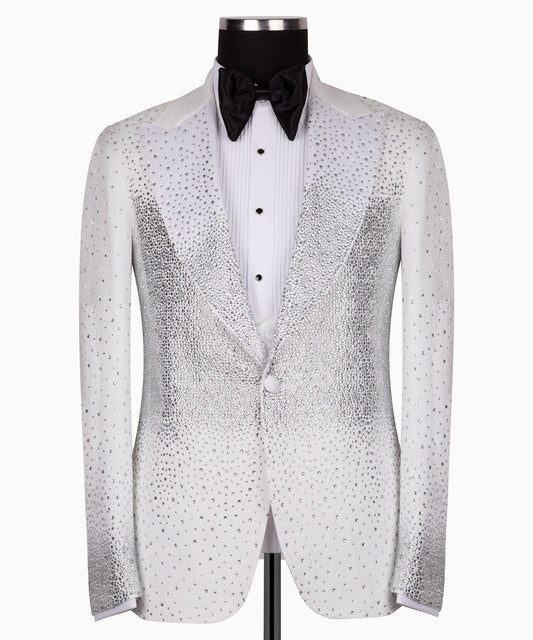 Rhinestone Embroidered Tuxedo