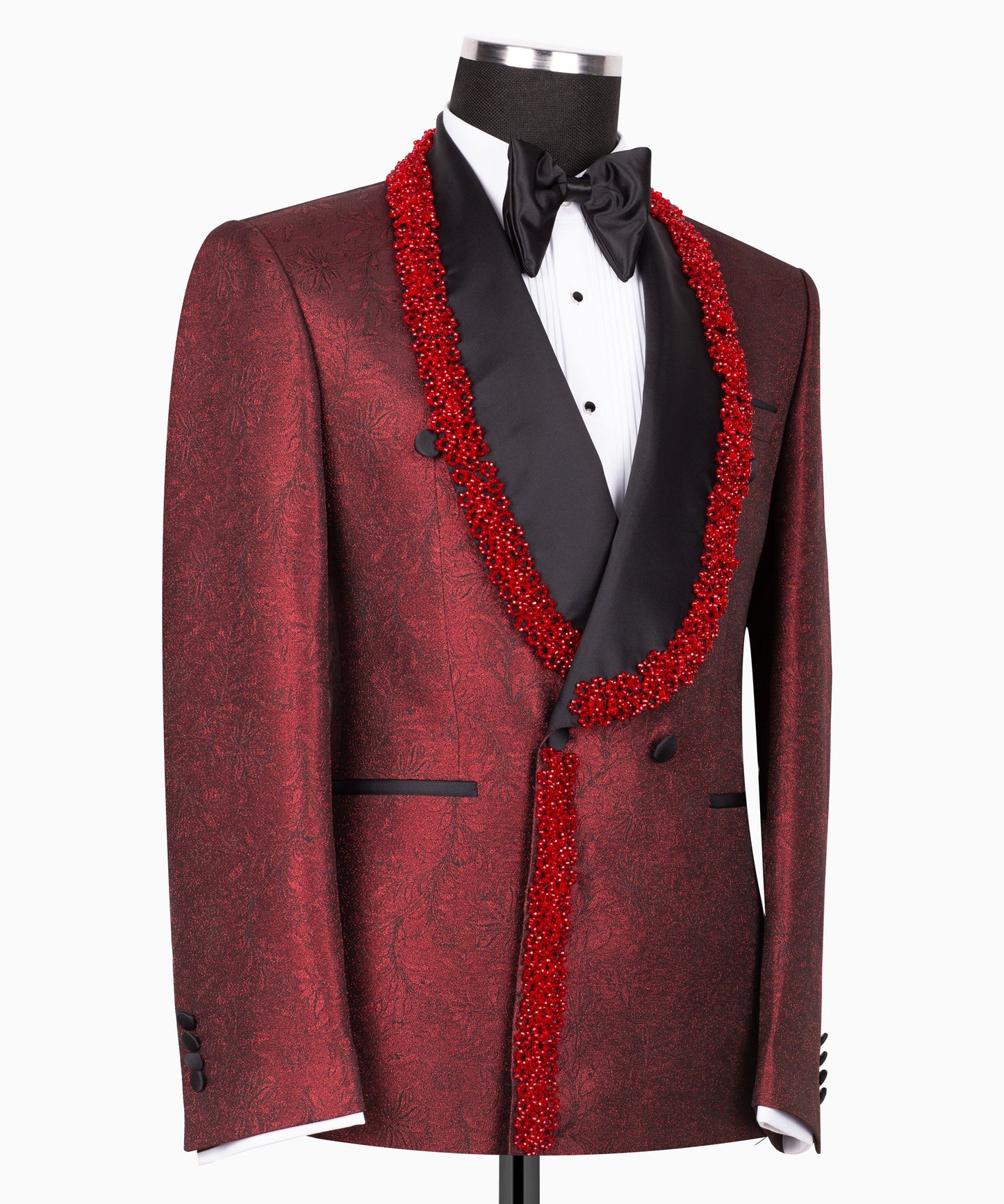 Embroidered Red Tuxedo