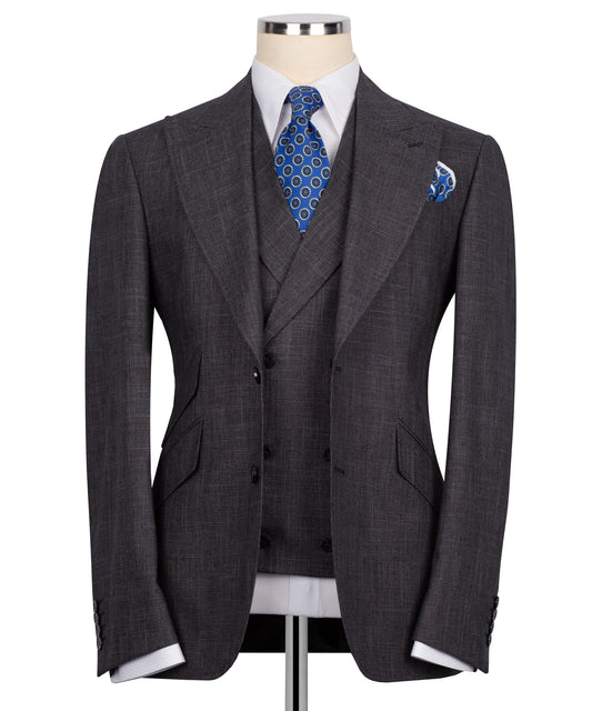 Plaid Three Pieces Suit