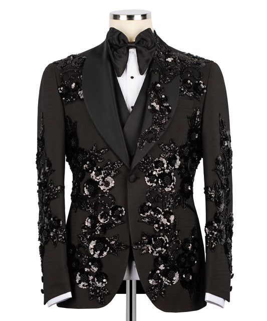 Sequined Floral Tuxedo