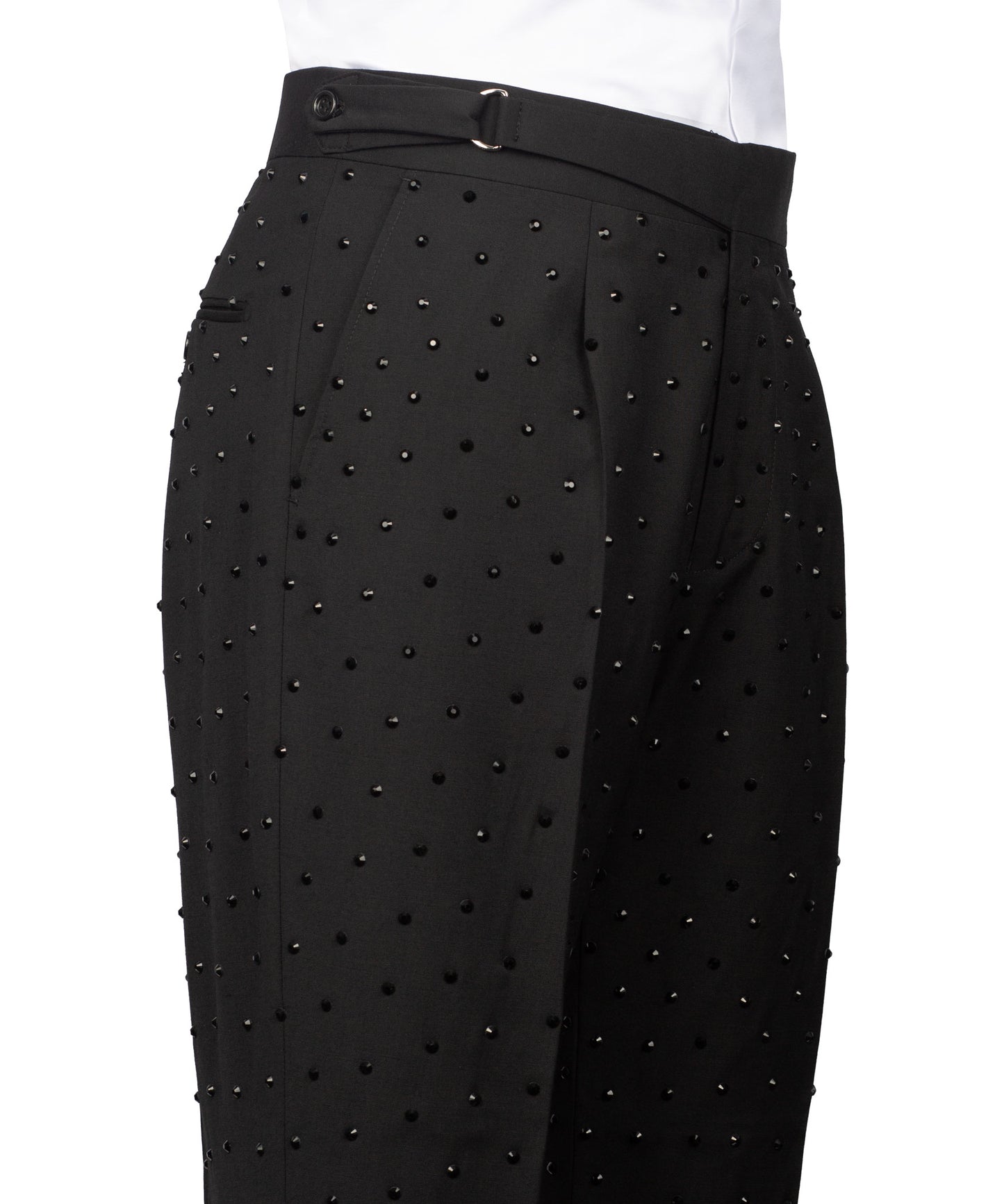 Fully Embroidered Tuxedo - Black