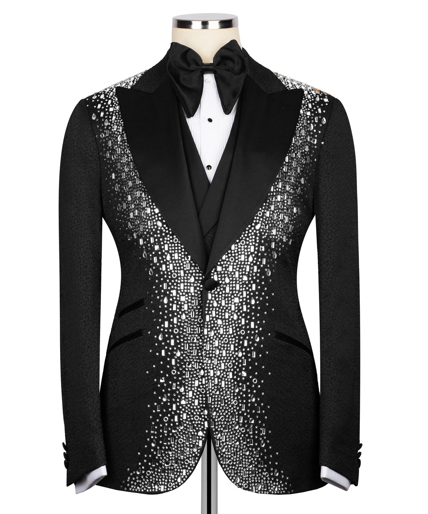 Silver Embroidered Tuxedo