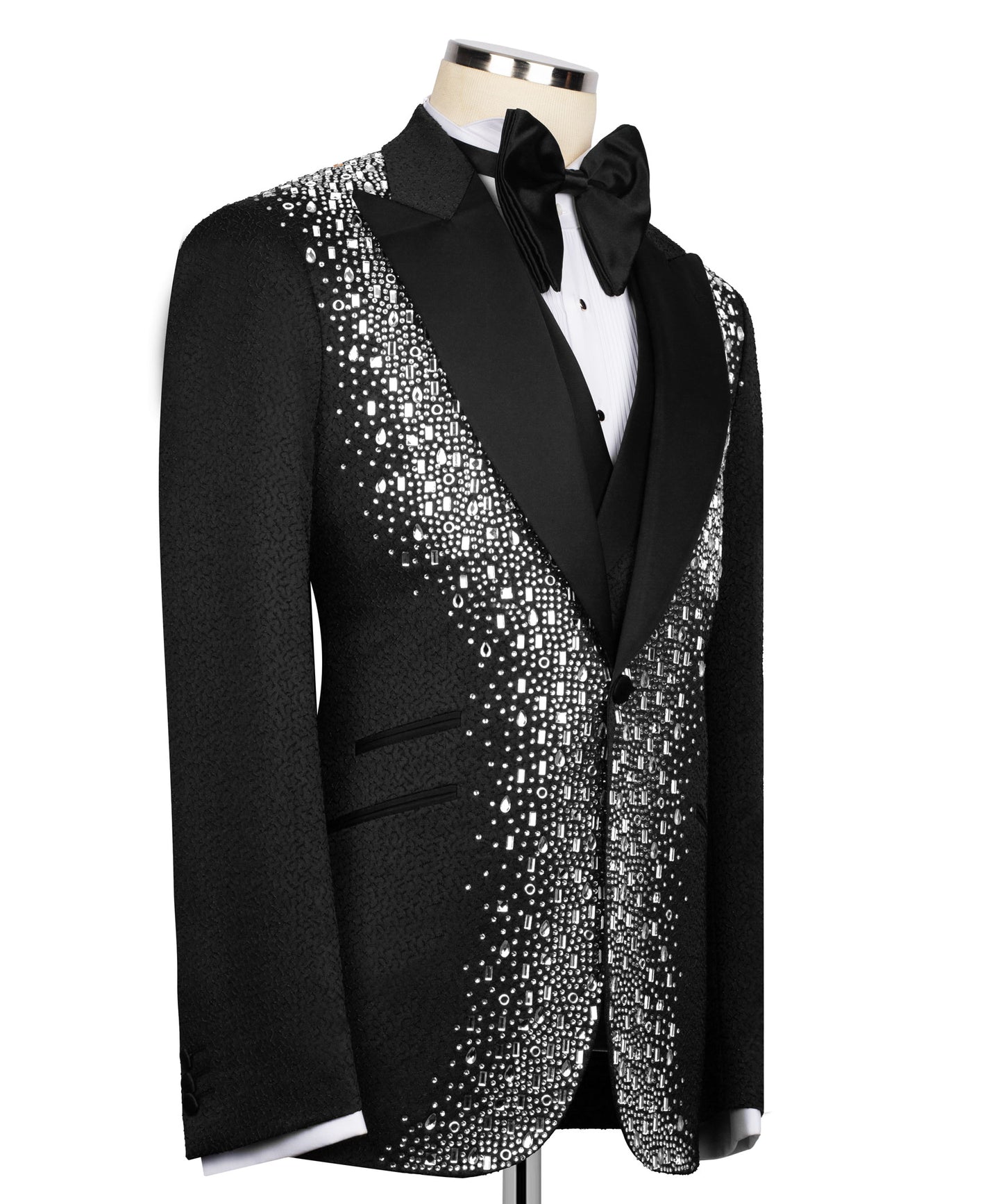 Silver Embroidered Tuxedo