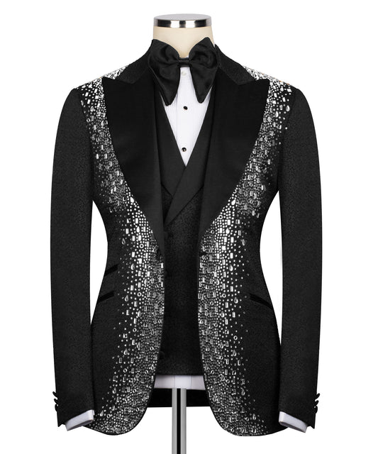 Silver Embroidered Tuxedo