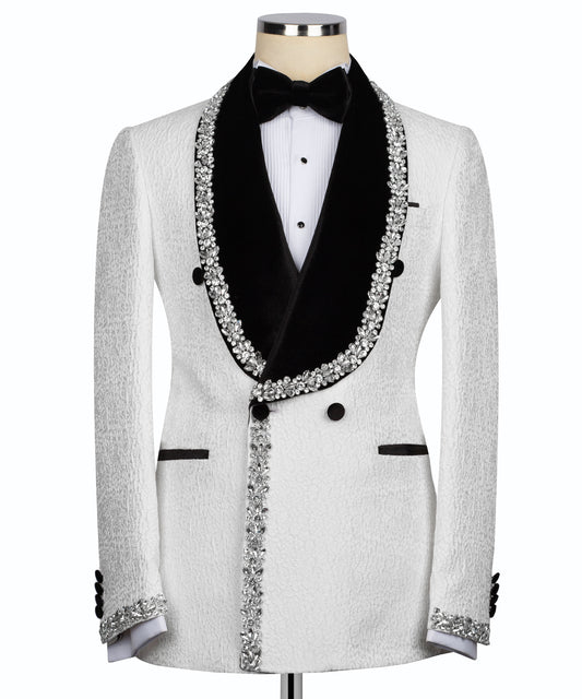Jewelry Ornament Tuxedo - White