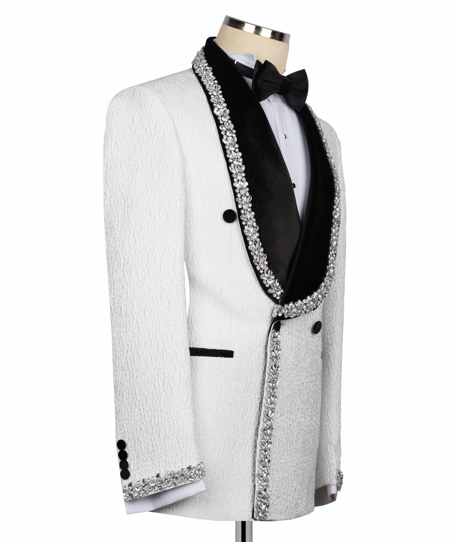 Jewelry Ornament Tuxedo - White