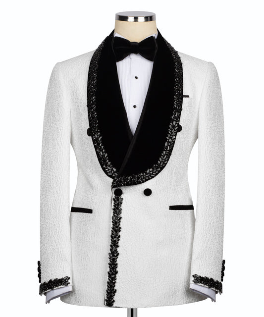 Jewelry Ornament Tuxedo - White
