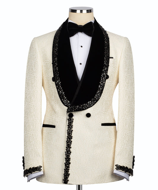 Jewelry Ornament Tuxedo - Cream