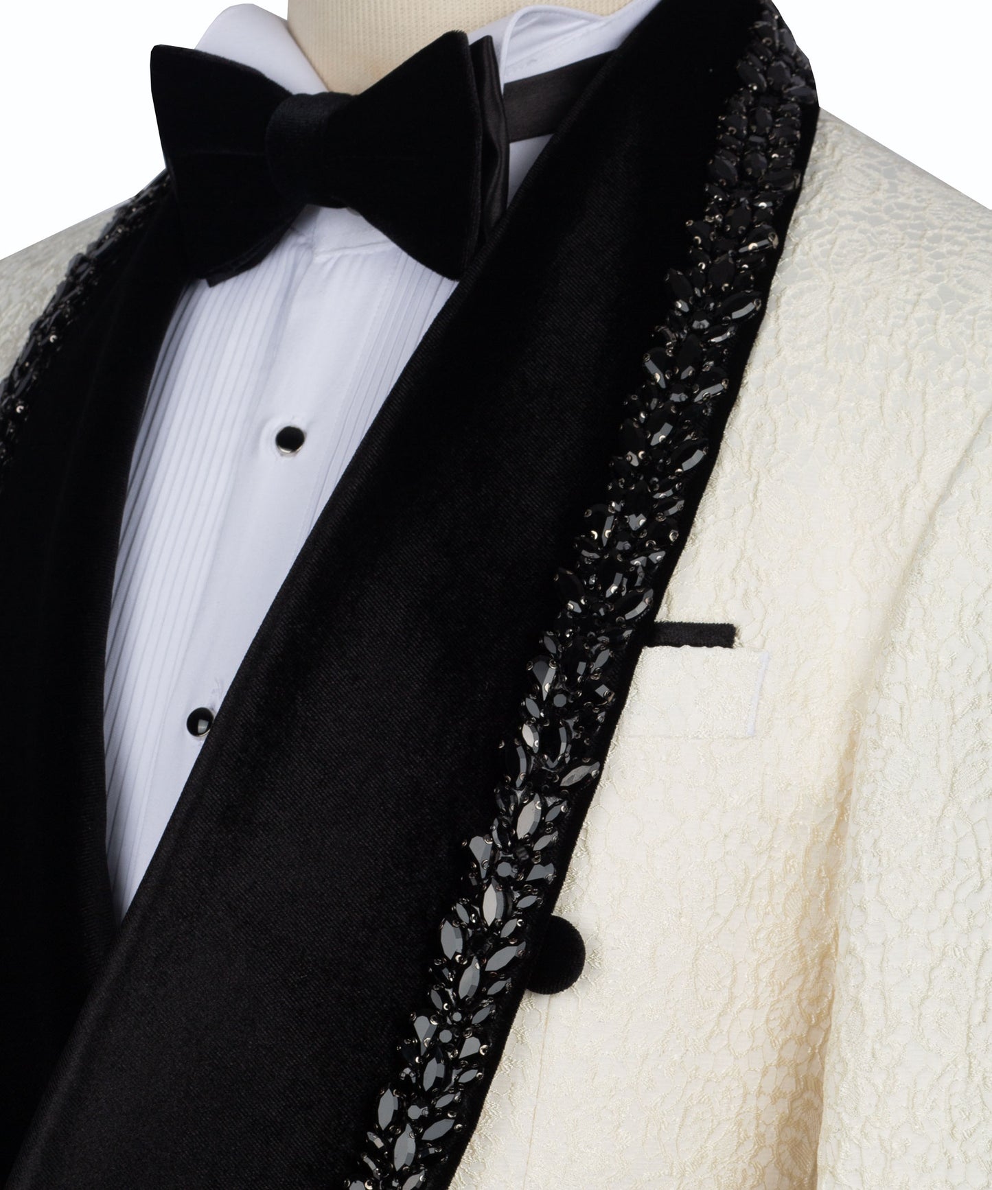 Jewelry Ornament Tuxedo - Cream