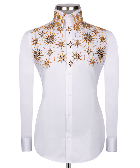 Embroidered White Shirt